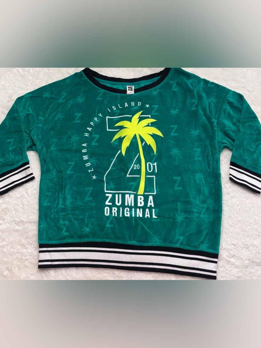Zumba Original Green Graphic Sweatshirt